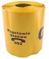 Žltá výstražná páska 20 cm plyn s nápisom 100m Žltá výstražná páska 20 cm plyn s nápisom 100m
