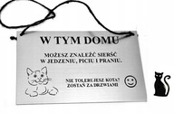 Plaketa na dvierka mačka - ZADARMO - PRE ŠŤASTIE
