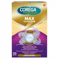 Max Cleaning tablety na čistenie zubných protéz 30 ks Corega