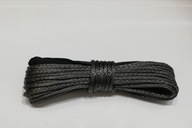 Syntetické lano na navijak, 6mm, 15m, čierne