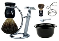 Sada na holenie Badger brush Razor žiletka Stojan Crucible Sada na holenie Badger brush Razor žiletka Stojan Crucible