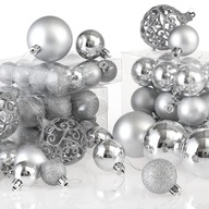Sada gulí na vianočný stromček REGALO SILVER, 100 kusov Sada gulí na vianočný stromček REGALO SILVER, 100 kusov