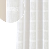 Závesy do obývačky 140x250, hotové závesy na kolieska Maura, biela Závesy do obývačky 140x250, hotové závesy na kolieska Maura, biela