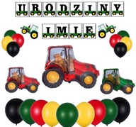 BALÓNY narodeninový set FARM TRACTOR banner NÁZOV BALÓNY narodeninový set FARM TRACTOR banner NÁZOV