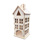 Drevená dom Lantern Lantern 3d preglejka dekorácie decurpage dekor Drevená dom Lantern Lantern 3d preglejka dekorácie decurpage dekor