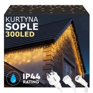 SOPLE 300LED VONKAJŠIE LAMPY IP44 STÁLA SVETELNÁ ZÁCLONA SVETELNÁ VENCICA SOPLE 300LED VONKAJŠIE LAMPY IP44 STÁLA SVETELNÁ ZÁCLONA SVETELNÁ VENCICA