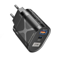 RÝCHLA NABÍJAČKA TELEFÓNU PD QC 3.0 20W USB C RÝCHLA NABÍJAČKA TELEFÓNU PD QC 3.0 20W USB C