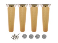 Drevené nábytkové nožičky, nábytkové nožičky, prírodný lak, 14 cm, komplet, montáž Drevené nábytkové nožičky, nábytkové nožičky, prírodný lak, 14 cm, komplet, montáž