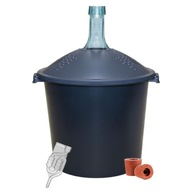 VÍNO BALÓN 25L V KOŠÍKU CARILE HRUBÁ SKLENÁ fľaša na víno KORKA + TUBA VÍNO BALÓN 25L V KOŠÍKU CARILE HRUBÁ SKLENÁ fľaša na víno KORKA + TUBA