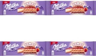 Čokoládový Milka Jahodový tvarohový koláč 300g x4 Čokoládový Milka Jahodový tvarohový koláč 300g x4
