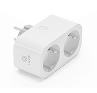 WOOX Dvojitá WiFi zásuvka s meraním prúdu TUYA WOOX Dvojitá WiFi zásuvka s meraním prúdu TUYA