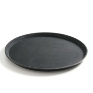 Čašnícky podnos, protišmykový, odolný, okrúhly, priem. 28 cm - čierna Čašnícky podnos, protišmykový, odolný, okrúhly, priem. 28 cm - čierna