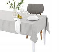 Obrus ​​ODOLNÝ VOČI škvrnám 130X180 DAŽĎOVÝ BIELY ECRU MAT