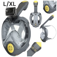 Celotvárová potápačská maska ​​so šnorchlom.Šnorchlovacie okuliare Pro5