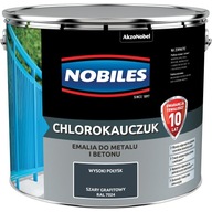 Nobiles Smaltovaný chlórkaučukom na kov, betón, Grafitová sivá RAL 7024 10L Nobiles Smaltovaný chlórkaučukom na kov, betón, Grafitová sivá RAL 7024 10L