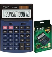 Kancelársky kalkulátor 12-miestny Toor TR-2266A solar + batéria 194x129x31mm Kancelársky kalkulátor 12-miestny Toor TR-2266A solar + batéria 194x129x31mm