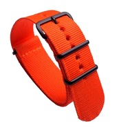 Silný čierny 24 mm NATO remienok na hodinky, vzor 3 Silný čierny 24 mm NATO remienok na hodinky, vzor 3