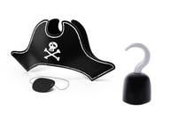 SADA CAPTAIN HOOK SET PIRÁTSKA 3 ks SADA CAPTAIN HOOK SET PIRÁTSKA 3 ks