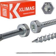 Skrutky pre tesárske spojky 8x220 mm 50 ks TORX kľúč Klimas WKCH Skrutky pre tesárske spojky 8x220 mm 50 ks TORX kľúč Klimas WKCH