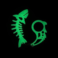 KEYSPINNER Keychain Set Keyrambit Shark Glow in the Dark KEYSPINNER Keychain Set Keyrambit Shark Glow in the Dark