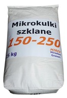 150-250um Sklenené mikroguľôčky na tryskanie skla 25kg