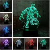 PILOTNÁ NOČNÁ PILOTNÁ LAMPA 3D AVENGERS BLACK PANTHER PILOTNÁ NOČNÁ PILOTNÁ LAMPA 3D AVENGERS BLACK PANTHER