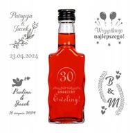 10x Wave Fľaša 200 ml s GRAVÍNOM na alkohol, víno 10x Wave Fľaša 200 ml s GRAVÍNOM na alkohol, víno