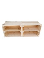 2x DREVENÉ BOXY S DLHOU POLICOU, FARBA PRÍRODNÁ, ROZMER 39x29x24CM 2x DREVENÉ BOXY S DLHOU POLICOU, FARBA PRÍRODNÁ, ROZMER 39x29x24CM