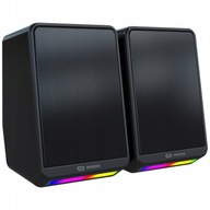 Zostava reproduktorov 2.0 Mozos MINI-S4-RGB 6 W čierna Zostava reproduktorov 2.0 Mozos MINI-S4-RGB 6 W čierna