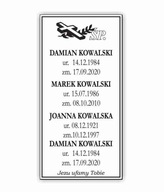 Náhrobná tabuľa Náhrobná tabuľa gravírovaná 90x45 Náhrobná tabuľa Náhrobná tabuľa gravírovaná 90x45