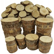 Plátky dreva 50ks mix ihličnaté drevené plátky Eco 6-16 cm Plátky dreva 50ks mix ihličnaté drevené plátky Eco 6-16 cm