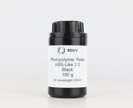Vzorka živice 3DUV ABS-Like 2.0 Black - 100 g