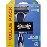WILKINSON Hydro 5 súprava na holenie pokožky 13x kazety + rukoväť