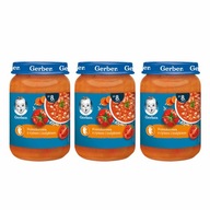 GERBER Paradajková polievka s ryžou a morčacím mäsom 3 x 190 g GERBER Paradajková polievka s ryžou a morčacím mäsom 3 x 190 g