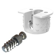 Rafix/Raffix 20 konektor + kolík L11mm Biely pre dosky od 18mm - 50 sád. Rafix/Raffix 20 konektor + kolík L11mm Biely pre dosky od 18mm - 50 sád.