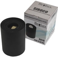 STROPNÁ TUBE Siroco lampa ČIERNA pohyblivá okrúhla hliníková 96x125mm GU10 STROPNÁ TUBE Siroco lampa ČIERNA pohyblivá okrúhla hliníková 96x125mm GU10