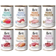 BRIT Mono Protein mix príchutí 8x400g pre psov BRIT Mono Protein mix príchutí 8x400g pre psov