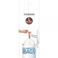 Plastové VRECKÁ NA ODPAD, BIELY odpad, S PÁSKOU, 45l Plastové VRECKÁ NA ODPAD, BIELY odpad, S PÁSKOU, 45l