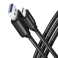 AXAGON USB-C - USB-A kábel 2m USB 3.2 Gen 1, 3A, A AXAGON USB-C - USB-A kábel 2m USB 3.2 Gen 1, 3A, A