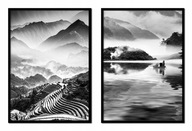 OBRAZOVÉ PLAGÁTY V RÁME 33x43cm Diptych Hory P1389 OBRAZOVÉ PLAGÁTY V RÁME 33x43cm Diptych Hory P1389