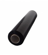 Čierna stretch fólia, 3kg, pevná, tl Čierna stretch fólia, 3kg, pevná, tl