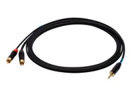 Kábel SSQ MIJRCA1 TRS 3,5 mm - 2 x RCA 1 m Kábel SSQ MIJRCA1 TRS 3,5 mm - 2 x RCA 1 m