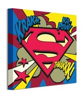 Obraz na plátne Superman Pop Art Shield 40x40 cm Obraz na plátne Superman Pop Art Shield 40x40 cm