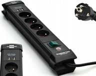 ELEKTRICKÝ PÁS PREDLŽOVACÍ KÁBEL 4 ZÁSUVKY USB NABÍJANIE 2 PORTY S MONTÁŽOU ELEKTRICKÝ PÁS PREDLŽOVACÍ KÁBEL 4 ZÁSUVKY USB NABÍJANIE 2 PORTY S MONTÁŽOU