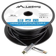 Lanberg v2.0 Premium High optický kábel HDMI 80m
