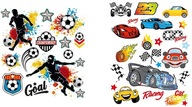 Nažehľovacie obliečky na tričko Autá + Futbal Nažehľovacie obliečky na tričko Autá + Futbal