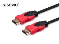 Kábel HDMI 2.0, OFC, SAVIO CL-140, zlatý, 3D ,