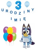 BALÓNKY k narodeninám 1-9 MODRÝ PSÍK NARODENINY + MENO BALÓNKY k narodeninám 1-9 MODRÝ PSÍK NARODENINY + MENO