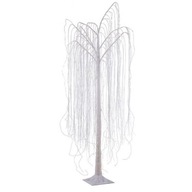 Domáca záhradná dekorácia biely LED stromček 340 - 210cm Domáca záhradná dekorácia biely LED stromček 340 - 210cm