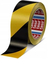 Výstražná páska tesa žltá a čierna 66m x 50mm